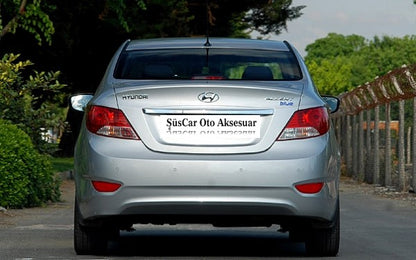 Spoiler trasero delgado brillante blanco para Hyundai Accent Blue