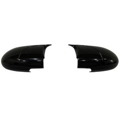 Hyundai Accent Era 2006-2012 Tapa de espejo retrovisor tipo Batman, Piano Black, Plástico ABS