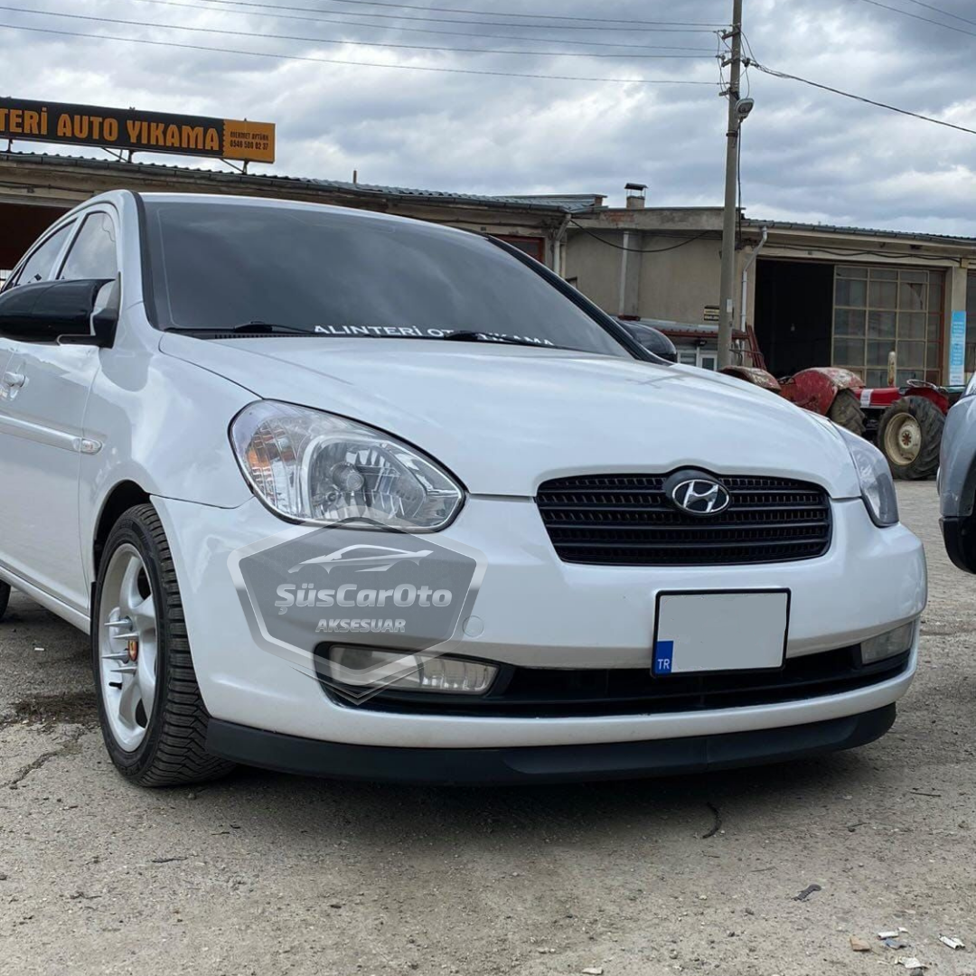 Hyundai Accent Era 2006-2012 Compatible Lip Astra H Universal Flexible Labio Delantero 2 Piezas Separador Protector Spoiler Paragolpes Delantero