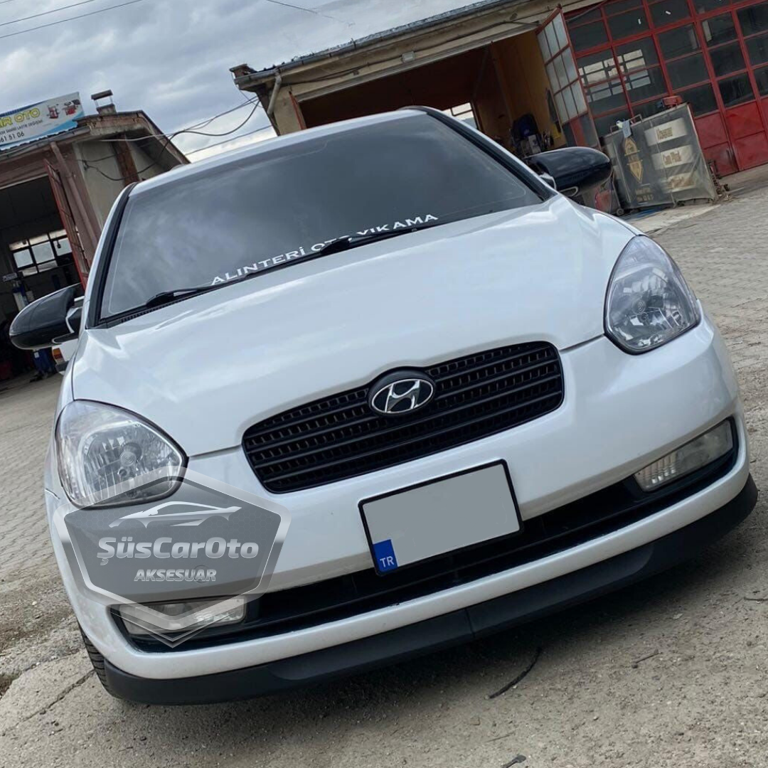 Hyundai Accent Era 2006-2012 Compatible Lip Astra H Universal Flexible Labio Delantero 2 Piezas Separador Protector Spoiler Paragolpes Delantero