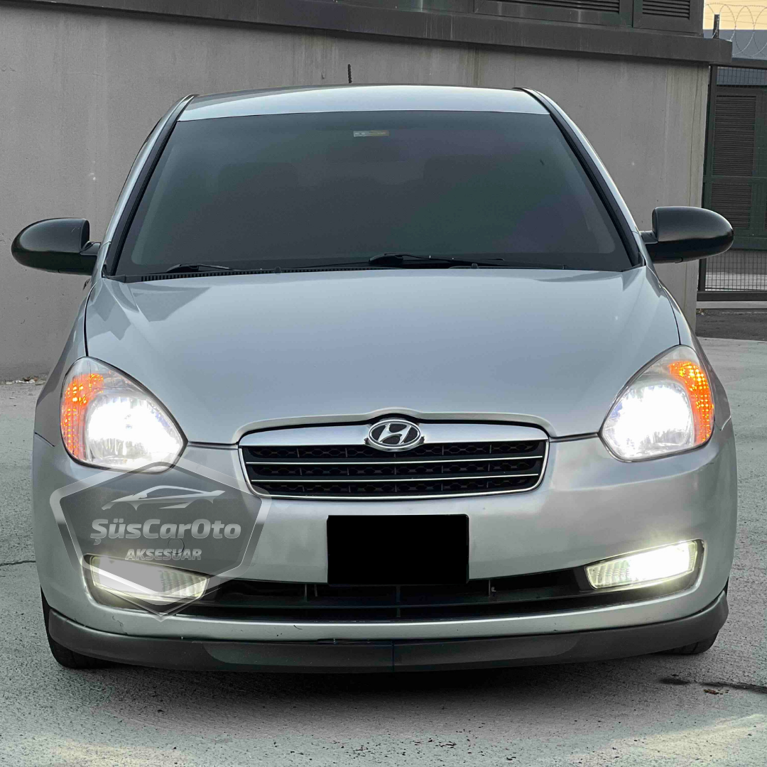 Hyundai Accent Era 2006-2012 Compatible Lip Astra H Universal Flexible Labio Delantero 2 Piezas Separador Protector Spoiler Paragolpes Delantero