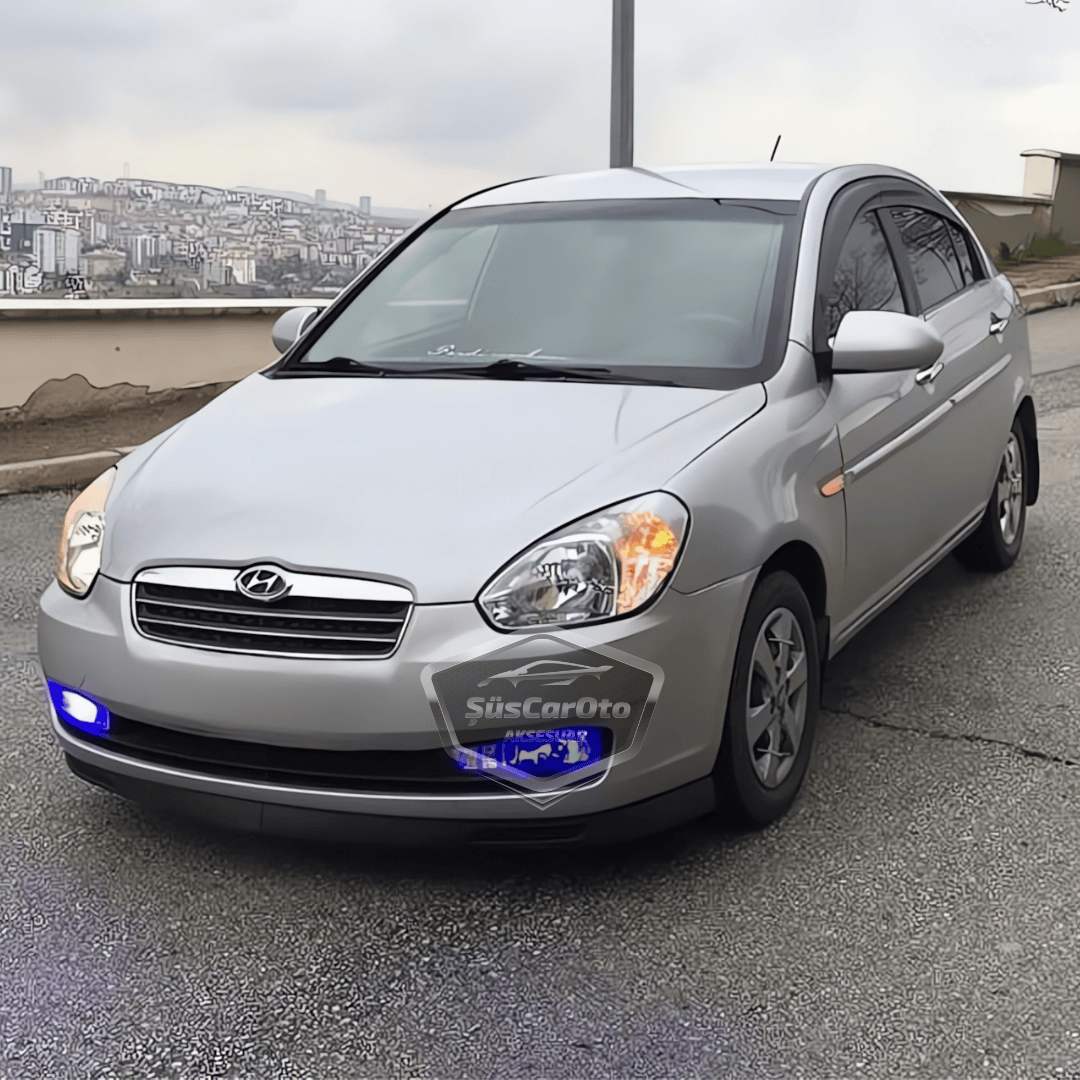 Hyundai Accent Era 2006-2012 Universal V2 Laguna Lip Flexible Labio Delantero 2 Piezas Paragolpes Delantero Embellecedor Deflector de Nieve