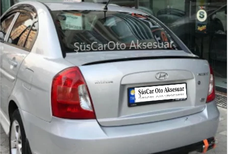Hyundai Accent Era Spoiler de maletero Tira de maletero Negro piano