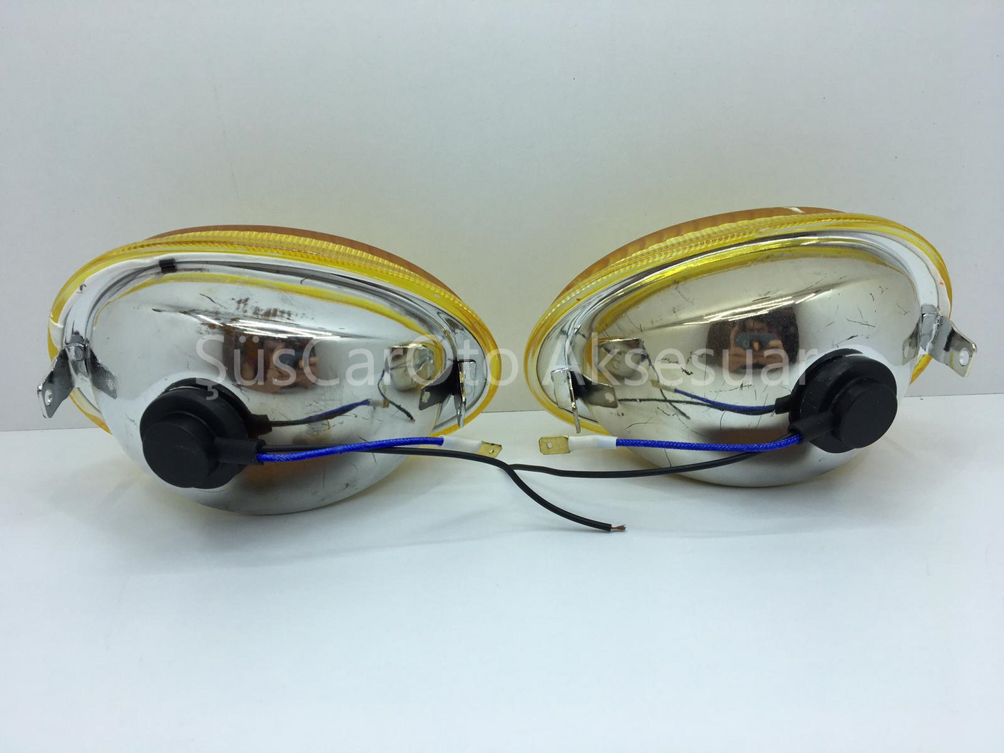 Juego de faros antiniebla amarillos para Hyundai Accent "Yumurta Kasa" 95-00, 2 unidades