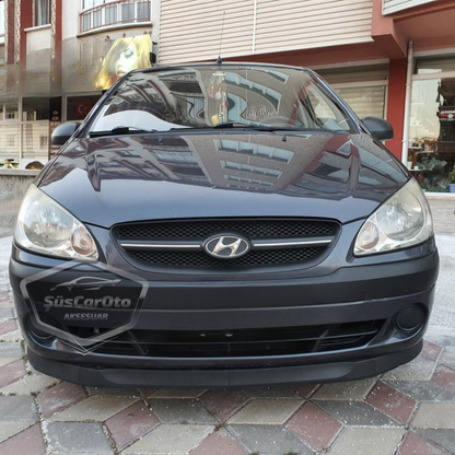 Lip delantero flexible universal Astra H, compatible con Hyundai Getz 2002–2011, faldón delantero de 2 piezas, extensión de parachoques.