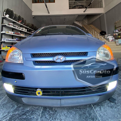 Lip delantero flexible universal Astra H, compatible con Hyundai Getz 2002–2011, faldón delantero de 2 piezas, extensión de parachoques.