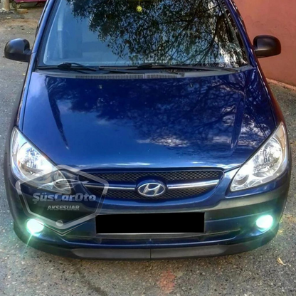 Lip delantero flexible universal Astra H, compatible con Hyundai Getz 2002–2011, faldón delantero de 2 piezas, extensión de parachoques.
