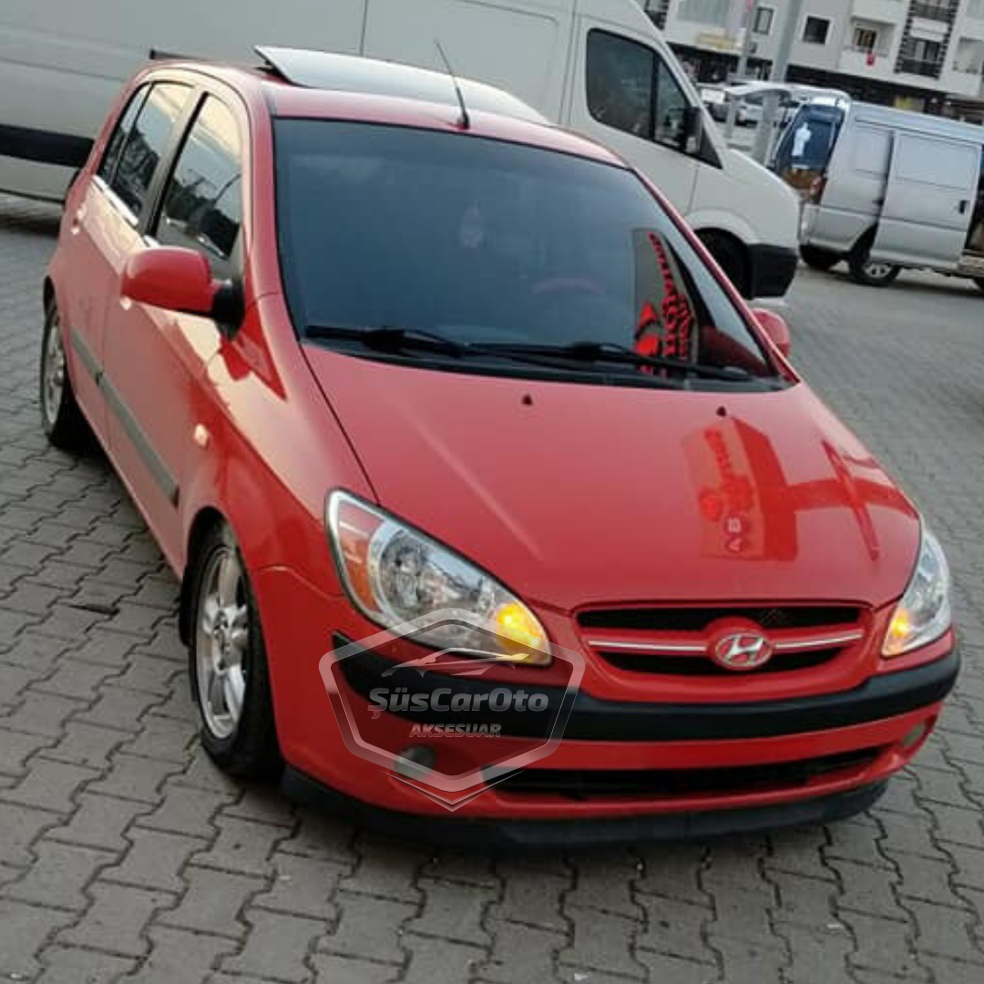 Lip delantero flexible universal Astra H, compatible con Hyundai Getz 2002–2011, faldón delantero de 2 piezas, extensión de parachoques.