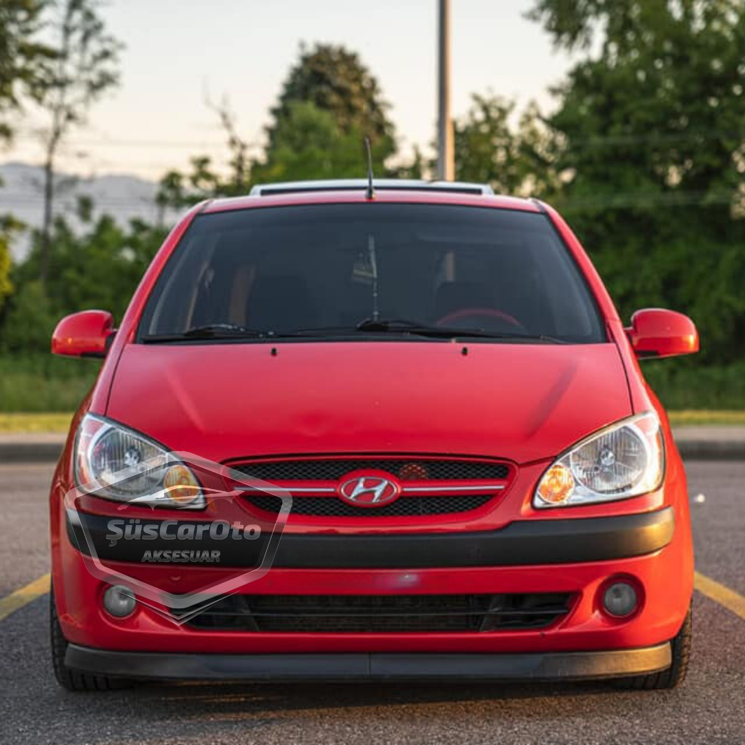 Lip delantero flexible universal Astra H, compatible con Hyundai Getz 2002–2011, faldón delantero de 2 piezas, extensión de parachoques.