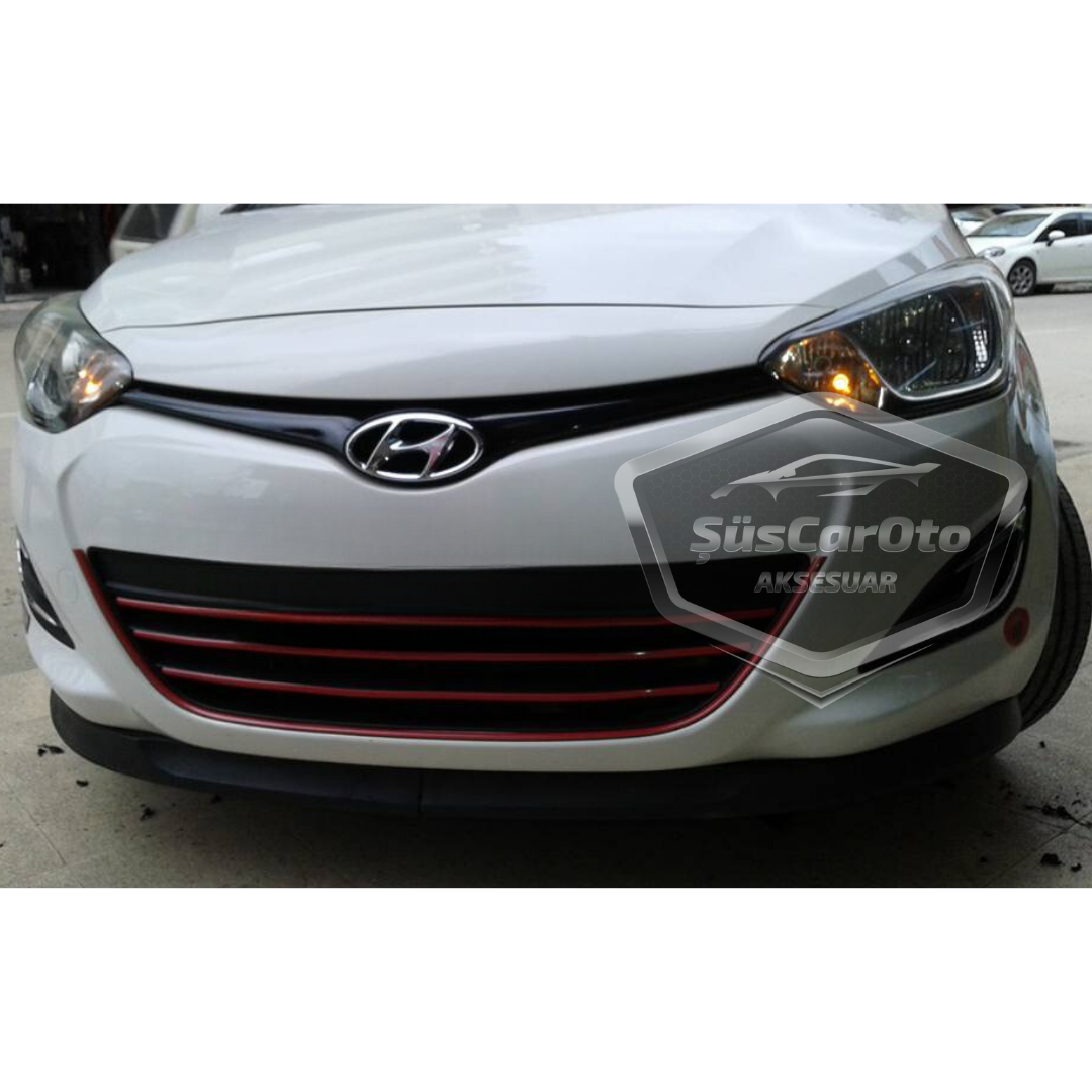 Hyundai i20 2008-2014 Compatible Universal Astra H Lip Flexible Labio Frontal 2 Piezas Spoiler Inferior Parachoques Delantero