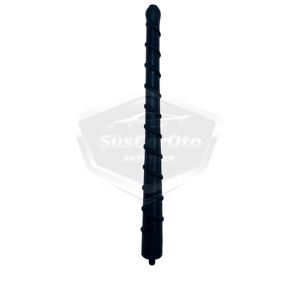 Hyundai Kia Antena de Techo de Varilla Corta con Rosca 18 cm Negro