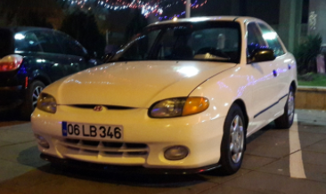 Juego de faros antiniebla blancos Hyundai Accent Hatchback 95-00, 2 unidades