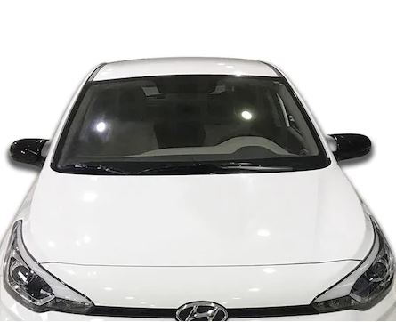 Hyundai i20 2014 en adelante, carcasa de espejo de Batman murciélago sin señal, plástico ABS negro piano