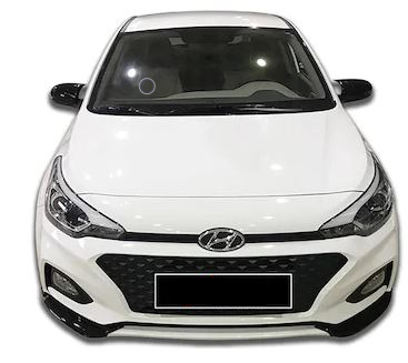 Hyundai i20 2014 en adelante, carcasa de espejo de Batman murciélago sin señal, plástico ABS negro piano