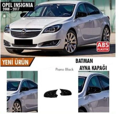 Opel Insignia A 2008-2017 Tapa de Espejo Retrovisor Murciélago Batman Plástico ABS Negro Piano