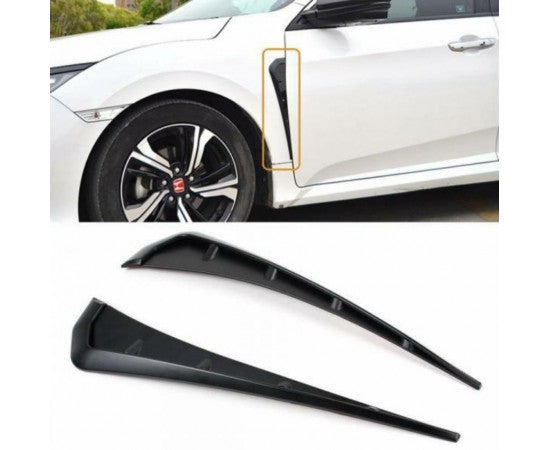 Honda Civic FC5 FK7 1ª Clase Importado Negro Piano Rejilla de Ventilación de Guardabarros Plástico ABS