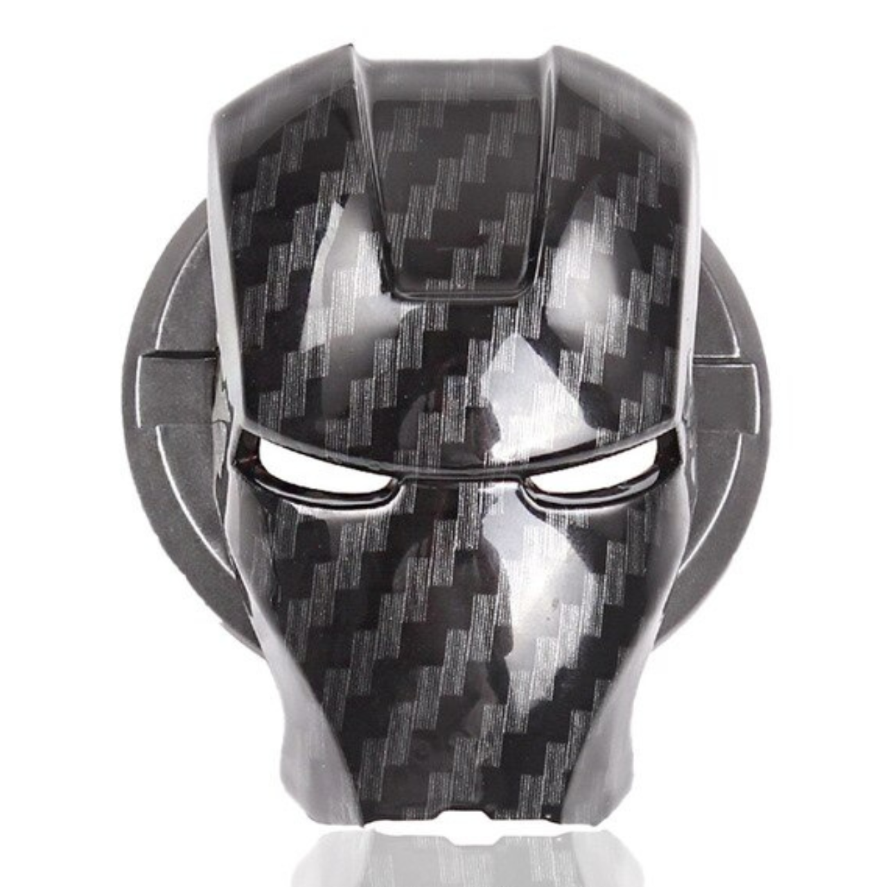 Tapa de botón Start Stop Iron Man de metal, protector de botón decorativo especial de aleación de zinc carbono