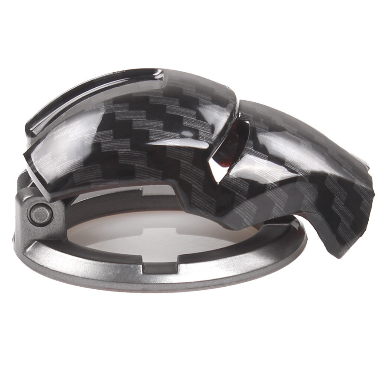 Tapa de botón Start Stop Iron Man de metal, protector de botón decorativo especial de aleación de zinc carbono