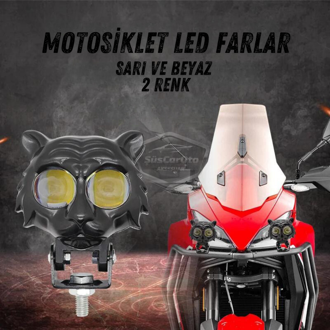 Faro auxiliar ojo de gato, doble color, amarillo-blanco, 9-60V, para coche, motocicleta, off road, lámpara LED, proyector perforador y difusor de 50W, luz de trabajo todoterreno de metal, 1 unidad ONG44