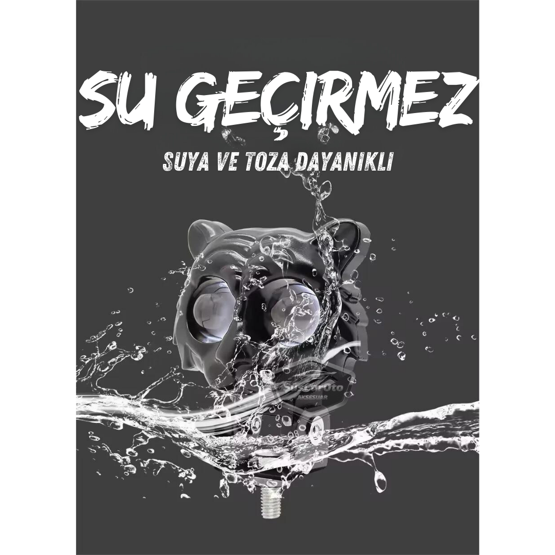 Faro auxiliar ojo de gato, doble color, amarillo-blanco, 9-60V, para coche, motocicleta, off road, lámpara LED, proyector perforador y difusor de 50W, luz de trabajo todoterreno de metal, 1 unidad ONG44