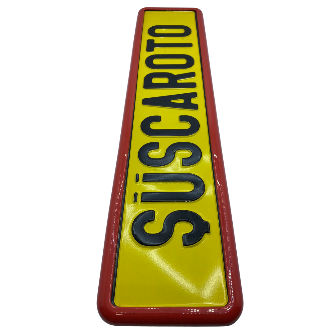 Portaplacas flexible con marco rojo para matrícula, portaplacas de matrícula para coche, portaplacas de nueva generación, 1 unidad