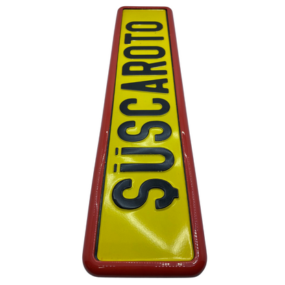 Portaplacas flexible con marco rojo para matrícula, portaplacas de matrícula para coche, portaplacas de nueva generación, 1 unidad