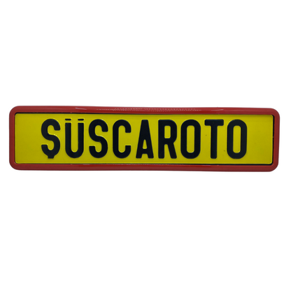 Portaplacas flexible con marco rojo para matrícula, portaplacas de matrícula para coche, portaplacas de nueva generación, 1 unidad