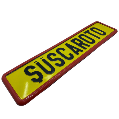 Portaplacas flexible con marco rojo para matrícula, portaplacas de matrícula para coche, portaplacas de nueva generación, 1 unidad