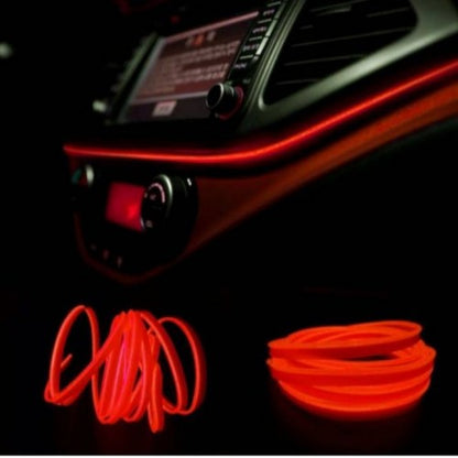 Luz LED de neón de 2 metros para salpicadero de coche, de colores