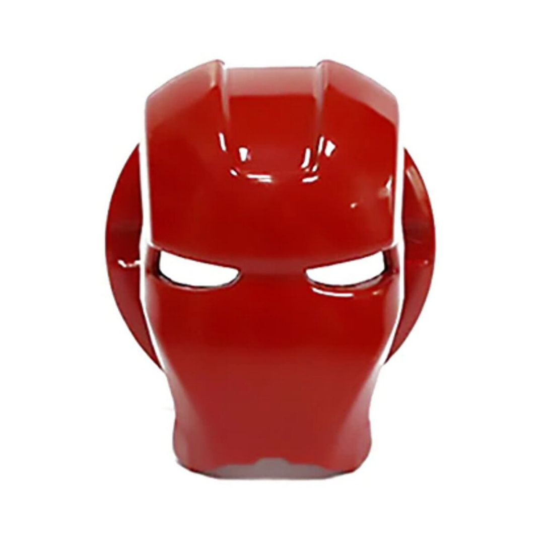 Tapa de botón de arranque y parada Iron Man Protector de botón de metal Decorativo Aleación de zinc especial Rojo