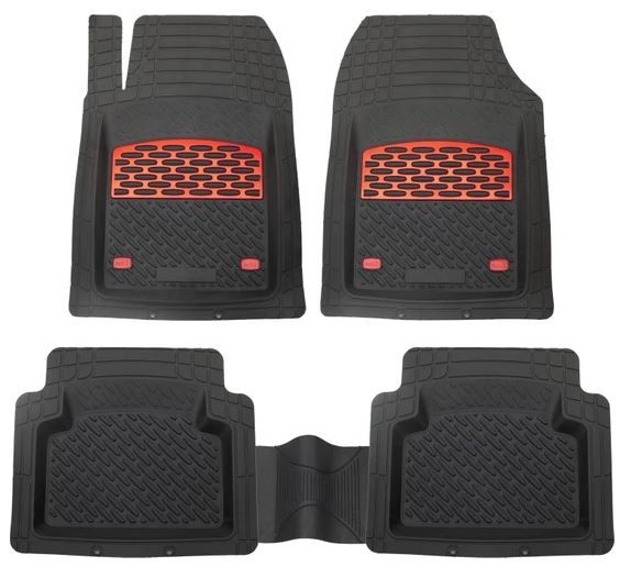 Alfombrilla de goma 3D universal extra profunda color zafiro para automóvil