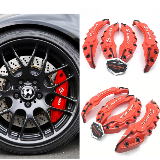 Juego de 4 tapas de pinza de freno Brembo universales para 17'' y más, rojas