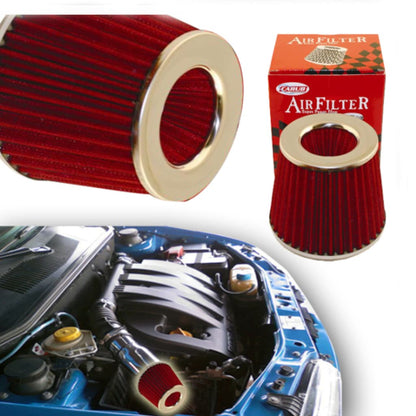 Filtro de aire universal de sonido y rendimiento mejorado +6 HP con adaptador