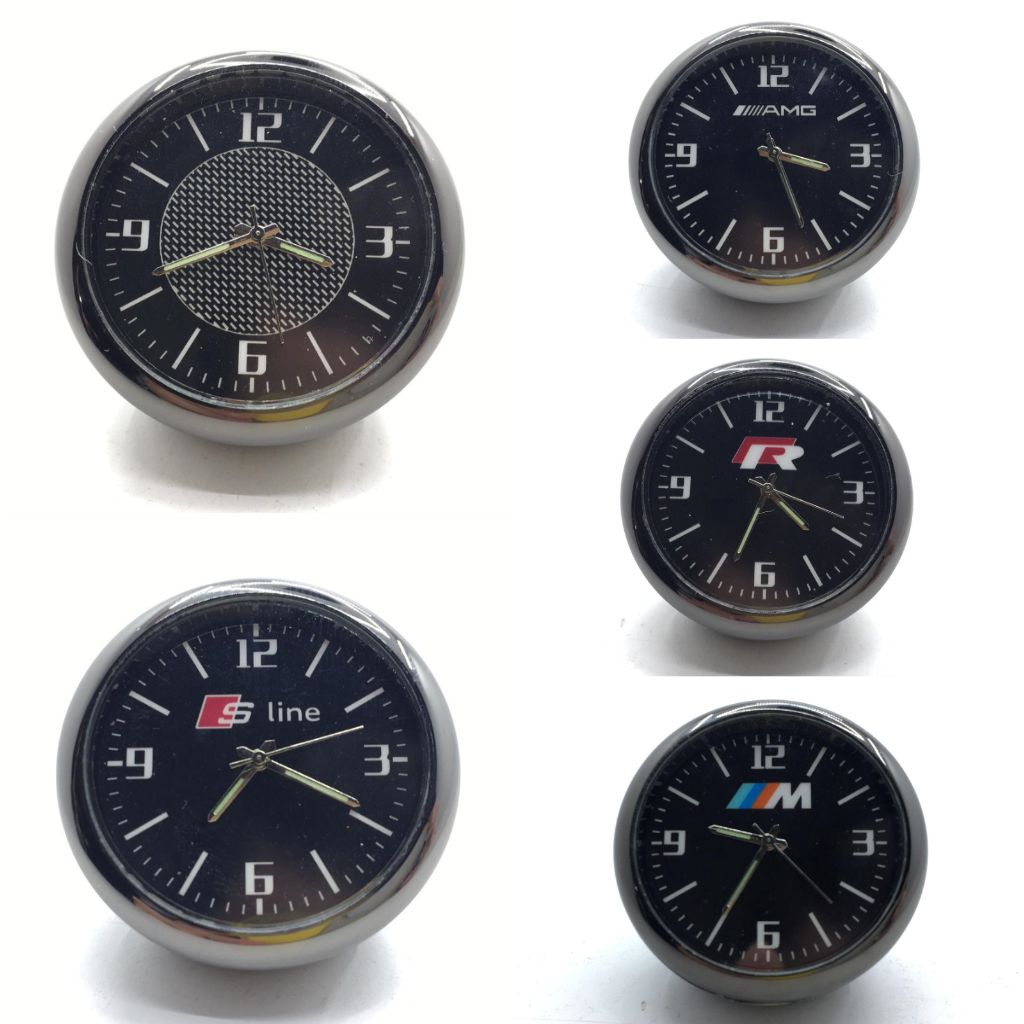 Reloj Analógico Retro Universal para Ventilación y Salpicadero de Coche