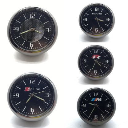 Reloj Analógico Retro Universal para Ventilación y Salpicadero de Coche