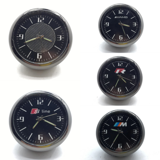 Reloj Analógico Retro Universal para Ventilación y Salpicadero de Coche