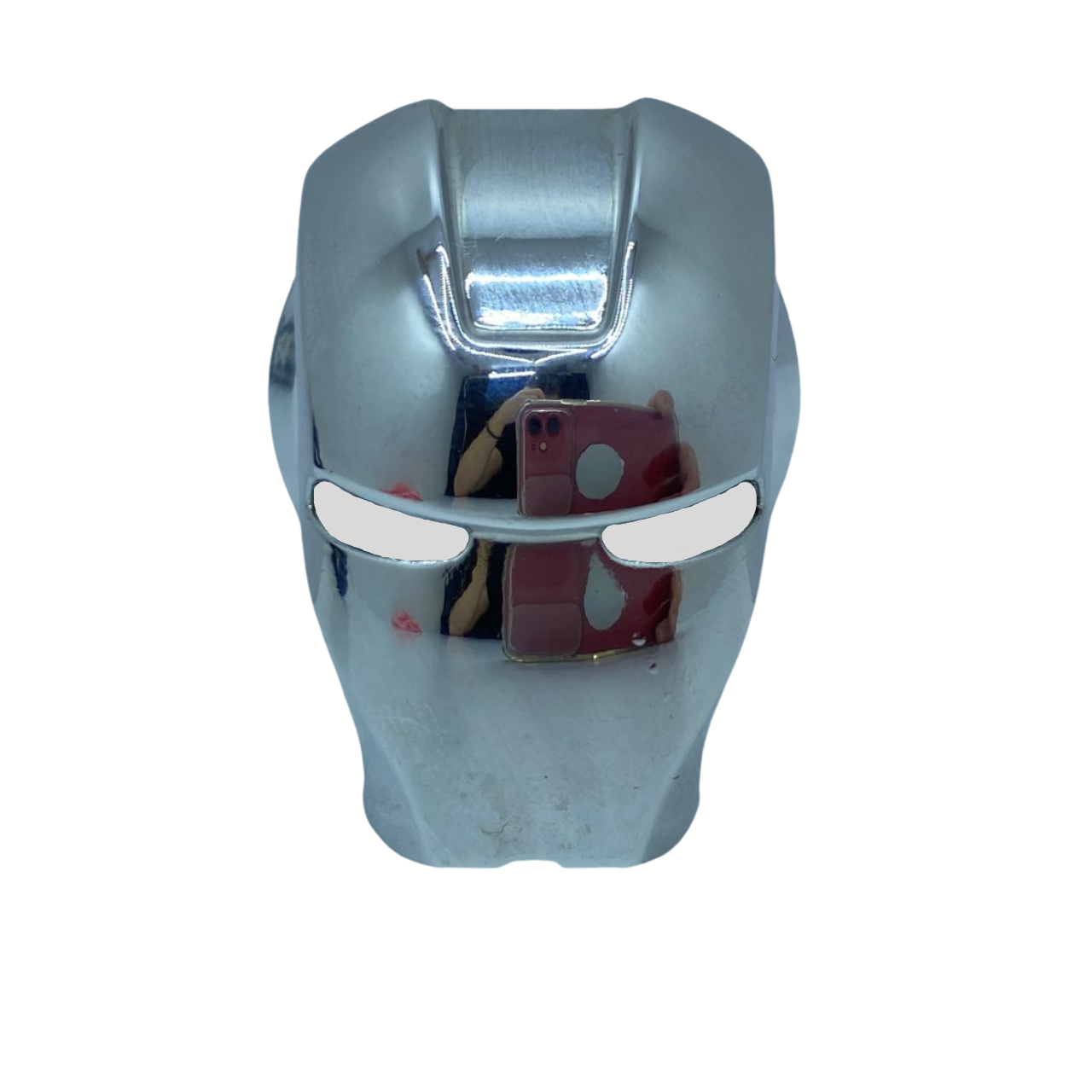 Tapa de botón de arranque/parada Iron Man, protector decorativo de metal para botón, aleación especial de zinc, cromo