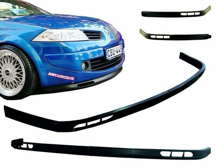 Spoiler, labio, alerón, deflector universal de parachoques delantero flexible Laguna