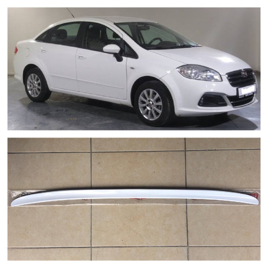 Spoiler de maletero para Fiat Linea - Embellecedor de maletero blanco brillante