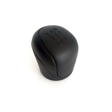 Pomo de palanca de cambios manual negro con funda de silicona