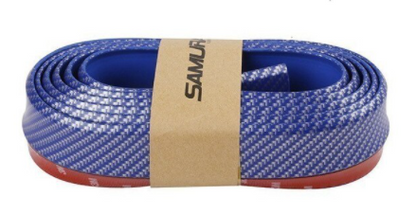 SAMURAI Embellecedor delantero de labio Ez de color flexible, suave, adhesivo 3M extra, 2.5 m, azul carbón