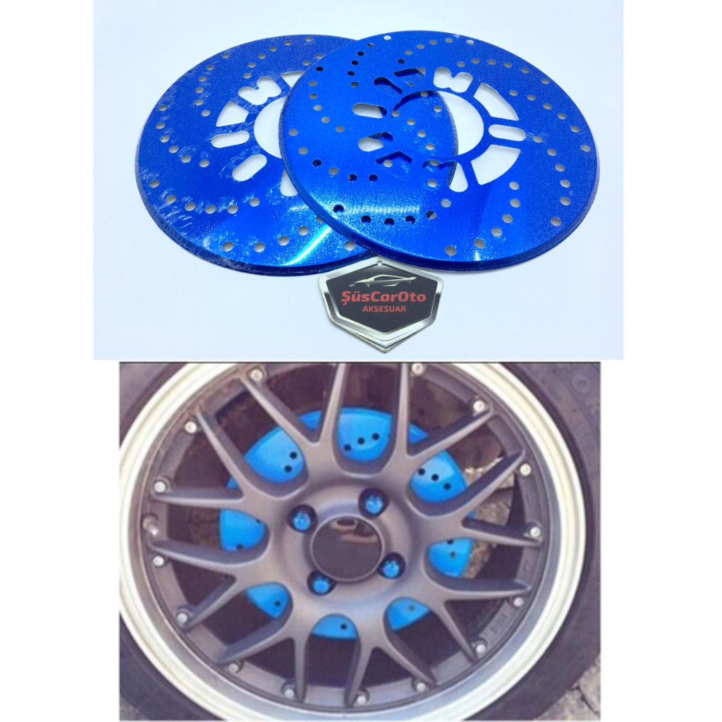 Juego de 2 protectores de disco universal de 14" y superior, azul