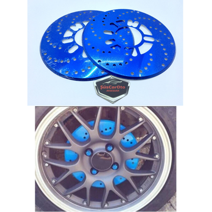 Juego de 2 protectores de disco universal de 14" y superior, azul