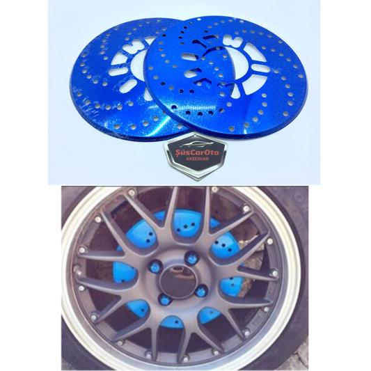 Juego de 2 protectores de disco universal de 14" y superior, azul