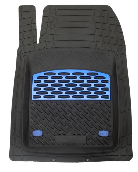 Alfombra universal 3D extraprofunda con diseño de zafiro, color azul