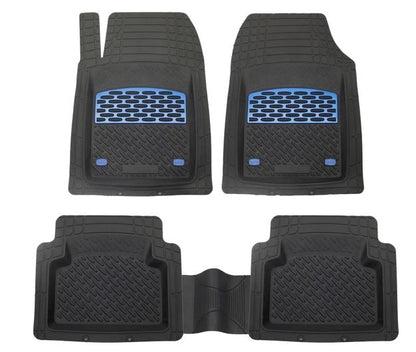 Alfombrilla de goma 3D universal extra profunda color zafiro para automóvil