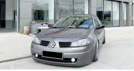 Renault Megane 2 2002-2009 Tapa de espejo de Batman murciélago Negro Piano Plástico ABS