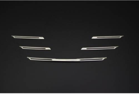 Renault Megane 4 moldura cromada para parrilla delantera de 5 piezas de acero inoxidable