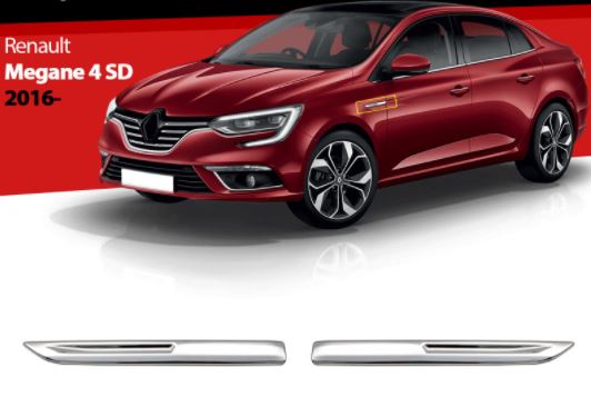 Renault Megane 4 Hb&SD 2016 en adelante Embellecedor cromado intermitente guardabarros 2 piezas