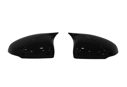 Mercedes Clase A W177 2018-2021 Cubierta de espejo de murciélago estilo Batman Negro Piano ABS Plástico